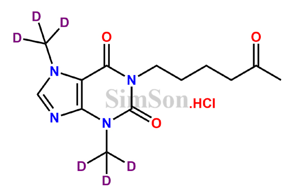 Pentoxifylline D6 Hydrochloride