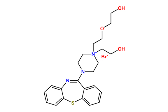 4-(Dibenzo[b,f][1,4]thiazepin-11-yl)-1-(2-(2-hydroxyethoxy)ethyl)-1-(2-hydroxyethyl)piperazin-1-ium Bromide