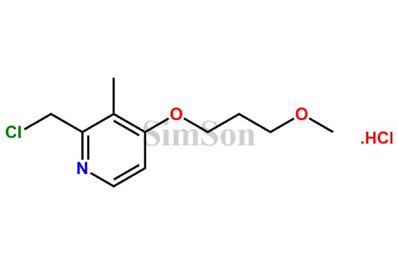 Pyridine, 2-(chloromethyl)-4-(3-methoxypropoxy)-3-methyl-, hydrochloride