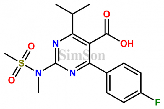 4-(4-Fluorophenyl)-6-(1-methylethyl)-2-[methyl(methylsulfonyl)amino]-5-pyrimidinecarboxylic acid