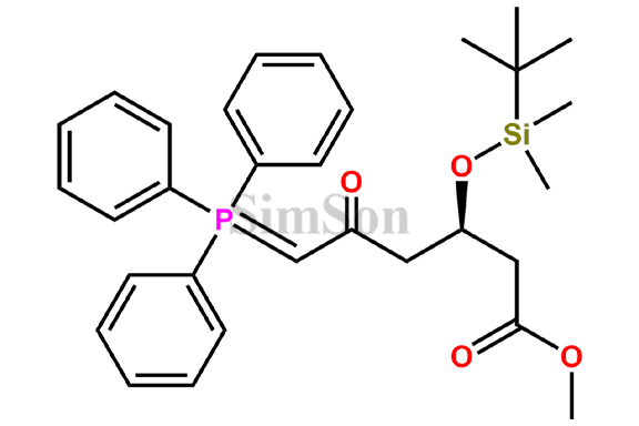 (3R)-3-(tert-butyldimethylsilyloxy)-5-oxo-6-triphenylphosphoranylidenehexanoate