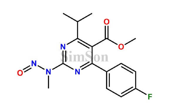 Methyl-4-(4-fluorophenyl)-6-isopropyl-2-(methyl(nitroso)amino)pyrimidine-5-carboxylate