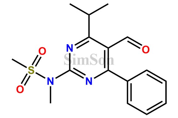 N-(5-formyl-4-isopropyl-6-phenylpyrimidin-2-yl)-N-methylmethanesulfonamide