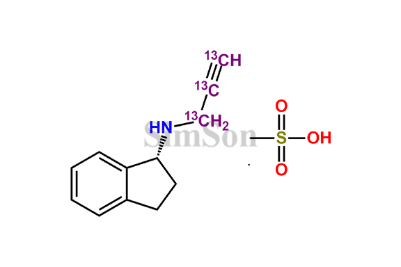 Rasagiline-13C3 Mesylate