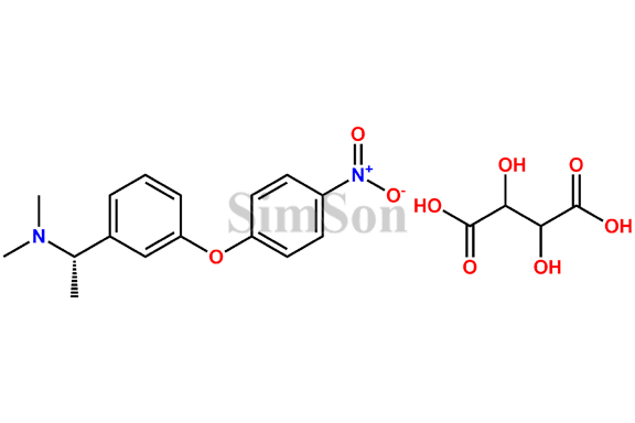 (S)-N,N-dimethyl-1-(3-(4-nitrophenoxy)phenyl)ethanamine 2,3-dihydroxysuccinate