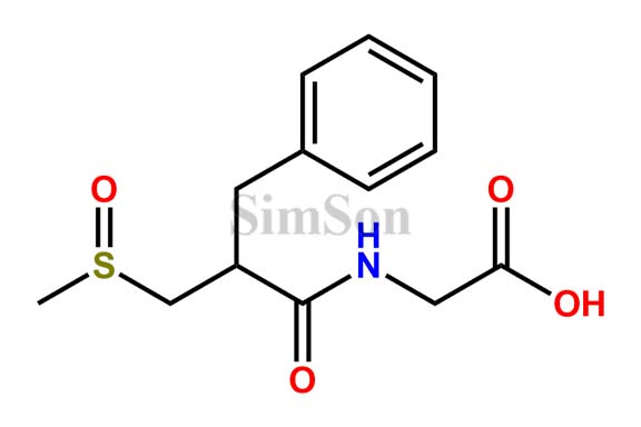 2-(2-benzyl-3-(methylsulfinyl)propanamido)acetic acid