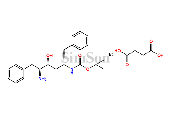 tert-Butyl((2S,4S,5S)-5-amino-4-hydroxy-1,6-diphenylhexan-2-yl)Carbamate Hemisuccinic Acid