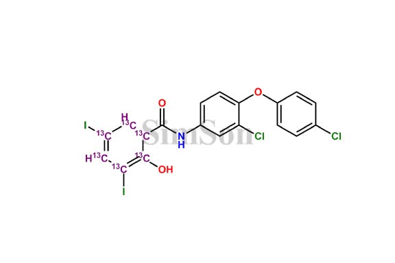 Rafoxanide 13C6