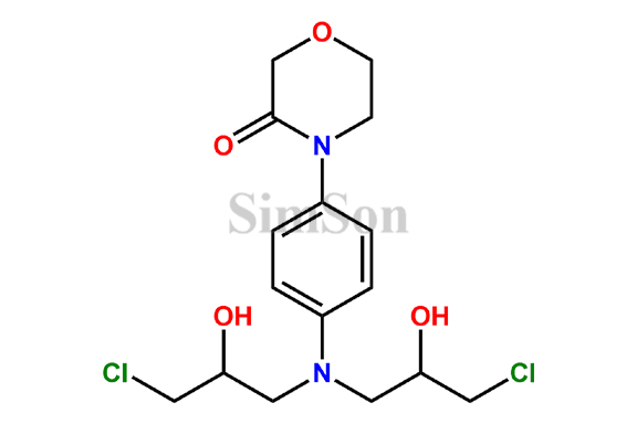 4-(4-(bis(3-chloro-2-hydroxypropyl)amino)phenyl)morpholin-3-one