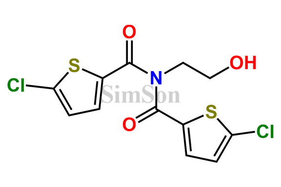 5-chloro-N-(5-chlorothiophene-2-carbonyl)-N-(2-hydroxyethyl)thiophene-2-carboxamide