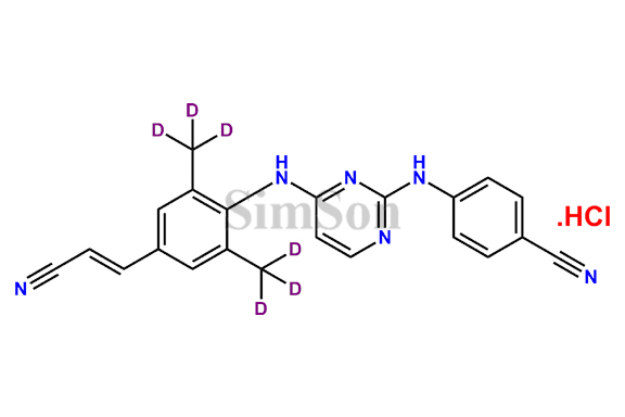 Rilpivirine-D6 Hydrochloride