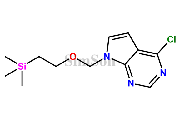 4-Chloro-7-((2-(trimethylsilyl)ethoxy)methyl)-7H-pyrrolo[2,3-d]pyrimidine4-Chloro-7-((2-(trimethylsilyl)ethoxy)methyl)-7H-pyrrolo[2,3-d]pyrimidine