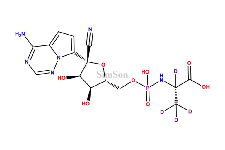 Remdesivir Metabolite (GS 704277)- D4