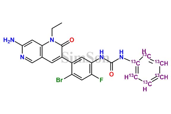 N-Desmethyl Ripretinib 13C6