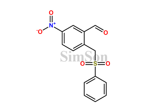 Benzaldehyde,5-nitro-2-[(phenylsulfonyl)methyl]