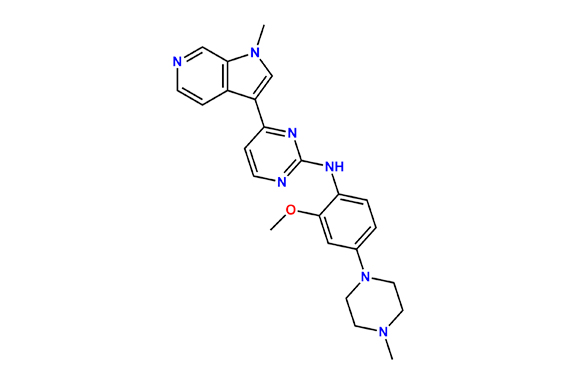 2-Pyrimidinamine,N-[2-methoxy-4-(4-methyl-1-piperazinyl)phenyl]-4-(1-methyl-1H-pyrrolo[2,3-c]pyridin-3-yl)