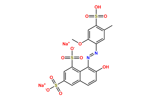 7-Hydroxy-8-[2-(2-methoxy-5-methyl-4-sulfophenyl)diazenyl]-1,3-Naphthalenedisulfonate Sodium