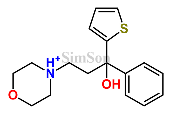 {4-[3-hydroxy-3-phenyl-3-(2-thienyl)-propyl]morpholinium}