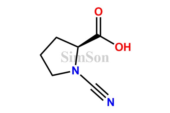 2-Pyrrolidinecarboxylic acid, 1-cyano-, (2S)