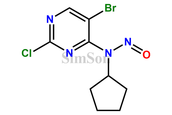 N-(5-bromo-2-chloropyrimidin-4-yl)-N-cyclopentylnitrous amide