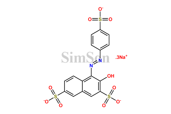 2,7-Naphthalenedisulfonicacid,3-hydroxy-4-((4-sulfo-1-naphthalenyl)azo)trisodium salt