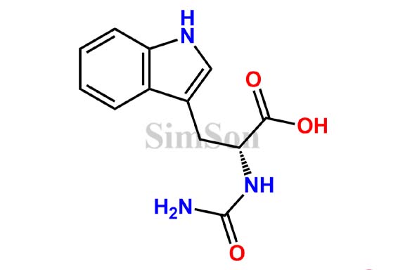 (R)-3-(1H-indol-3-yl)-2-ureidopropionic acid