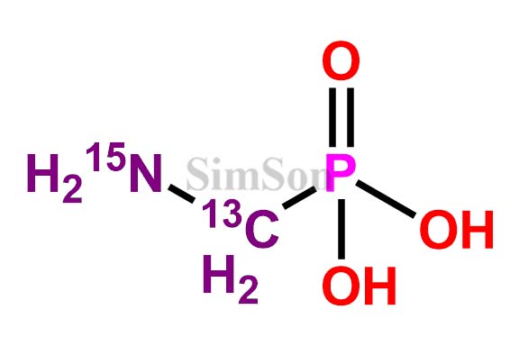 Aminomethanephosphonic Acid-13C,15N
