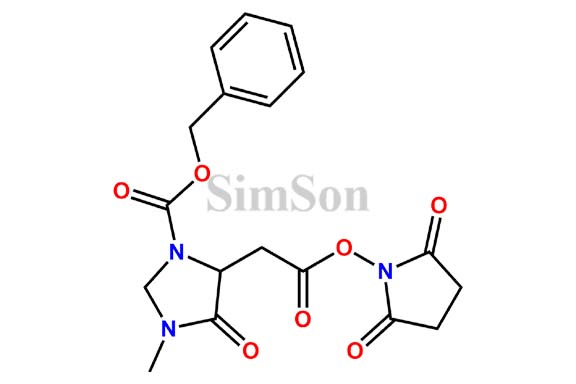 Benzyl 5-(2-((2,5-dioxopyrrolidin-1-yl)oxy)-2-oxoethyl)-3-methyl-4-oxoimidazolidine-1-carboxylate