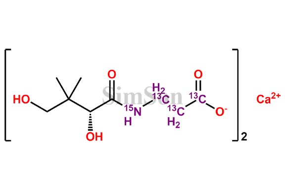 Calcium Pantothenate-[13C6,15N2]