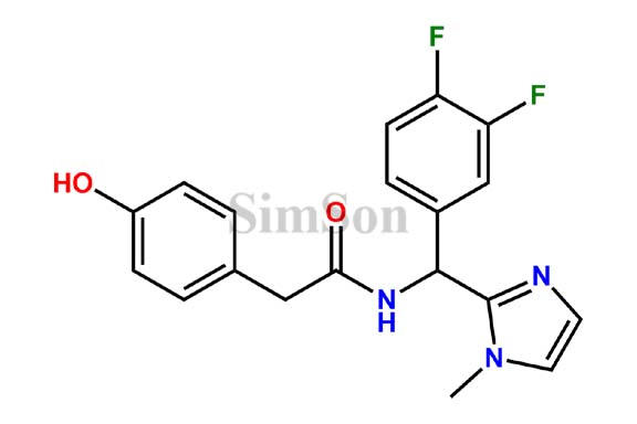 N-[(3,4-difluorophenyl)-(1-methylimidazol-2-yl)methyl]-2-(4-hydroxyphenyl)acetamide