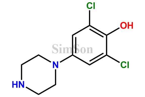 2,3-dichloro-4-(piperazin-1-yl)phenol