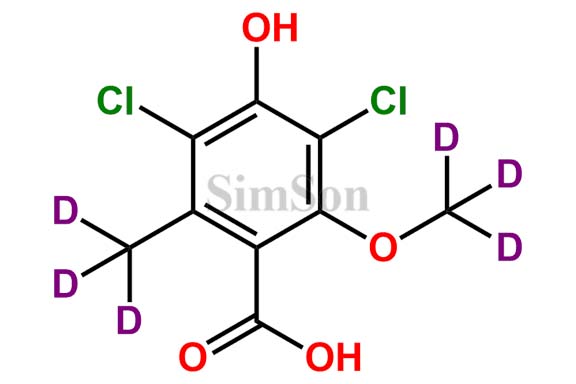 Dichloroisoeverninic Acid-D6