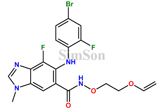 5-((4-Bromo-2-fluorophenyl)amino)-4-fluoro-1-methyl-N-(2-(vinyloxy)ethoxy)-1H-benzo[d]imidazole-6-carboxamide