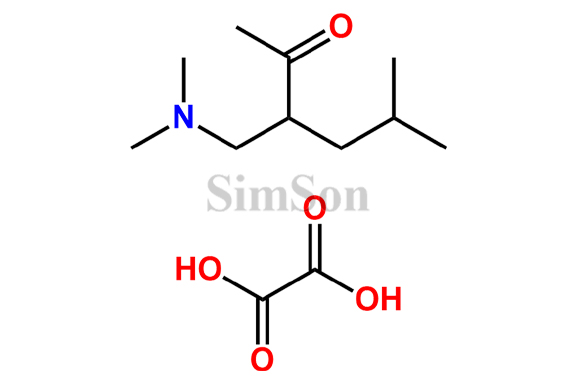 3-[(dimethylamino)methyl]-5-methylhexan-2-one ethanedioate