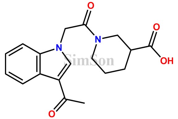 1-[2-(3-acetyl-1H-indol-1-yl)acetyl]piperidine-3-carboxylic acid