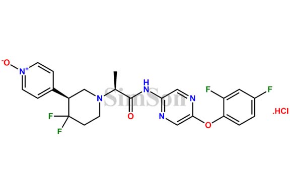 4-((S)-1-((S)-1-((5-(2,4-Difluorophenoxy)pyrazin-2-yl)amino)-1-oxopropan-2-yl)-4,4-difluoropiperidin-3-yl)pyridine 1-oxide hydrochloride