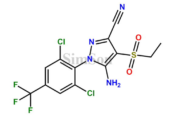 5-Amino-1-(2,6-Dichloro-4-(Trifluoromethyl)Phenyl)-4-(Ethylsulfonyl)-1H-Pyrazole-3-Carbonitrile