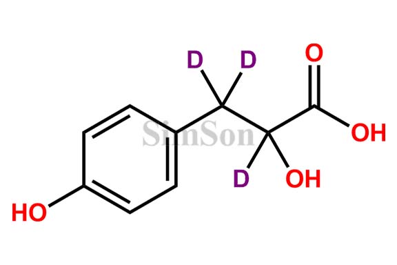 DL-p-Hydroxyphenyllactic Acid D3