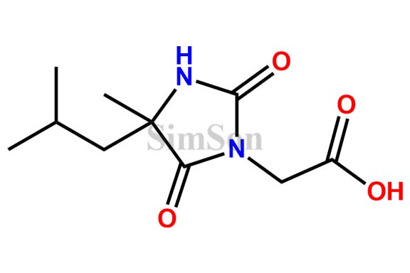 4-Methyl-4-(2-Methylpropyl)-2,5-Dioxo-1-Imidazolidineacetic Acid