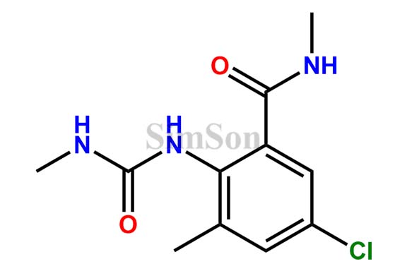 5-chloro-N,3-dimethyl-2-(3-methylureido)benzamide