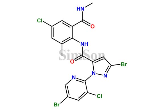 1-Des(3-chloro-2-pyridinyl)-1-(3-chloro-5-bromo-2-pyridinyl)chlorantraniliprole