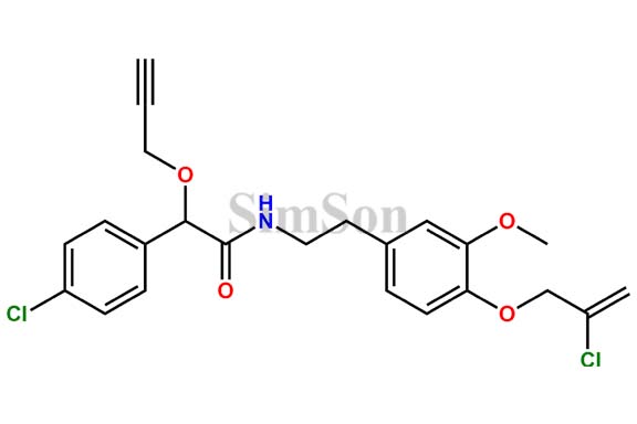N-(4-((2-chloroallyl)oxy)-3-methoxyphenethyl)-2-(4-chlorophenyl)-2-(prop-2-yn-1-yloxy)acetamide