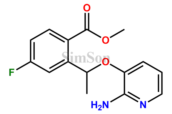 Methyl 2-[1-[(2-amino-3-pyridinyl)oxy]ethyl]-4-fluorobenzoate