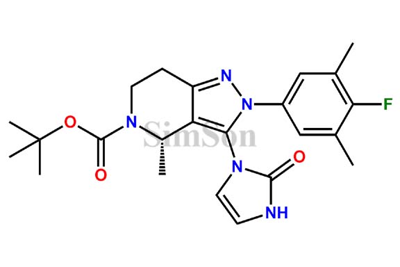 (S)-tert-Butyl 2-(4-fluoro-3,5-dimethylphenyl)-4-methyl-3-(2-oxo-2,3-dihydro-1H-imidazol-1-yl)-6,7-dihydro-2H-pyrazolo[4,3-c]pyridine-5(4H)-carboxylate