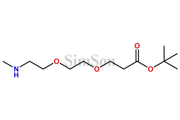 tert-butyl 3-(2-(2-(methylamino)ethoxy)ethoxy)propanoate