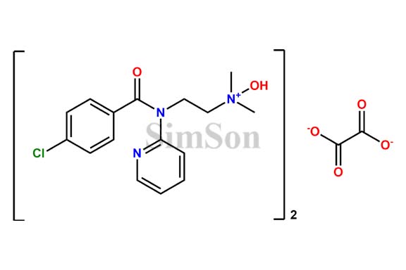 2-((4-chlorobenzoyl)(pyridine-2 yl)amino)(ethyl)(hydroxy)-dimethyl-ammonium oxalate