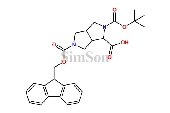 2-((tert-butoxy)carbonyl)-5-(((9H-fluoren-9-yl)methoxy)carbonyl)-octahydropyrrolo(3,4-c)pyrrole-1-carboxylic acid