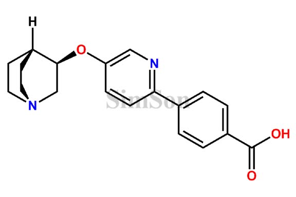 4-(5-((1S,3R,4S)-quinuclidin-3-yloxy)pyridin-2-yl)benzoic acid
