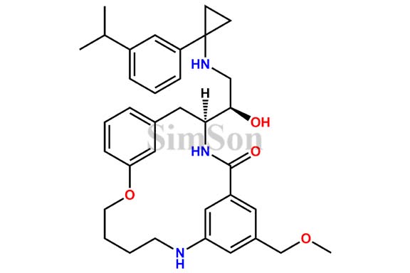 (S)-4-((R)-1-hydroxy-2-((1-(3-isopropylphenyl)cyclopropyl)amino)ethyl)-15-(methoxymethyl)-7-oxa-3,12-diaza-1,6(1,3)-dibenzenacyclododecaphan-2-one