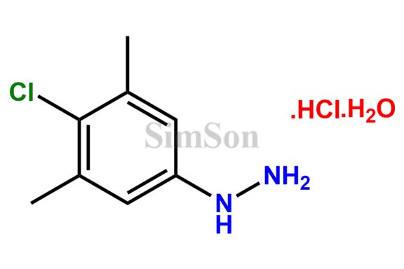 (4-chloro-3,5-dimethylphenyl)hydrazine hydrochloride hydrate